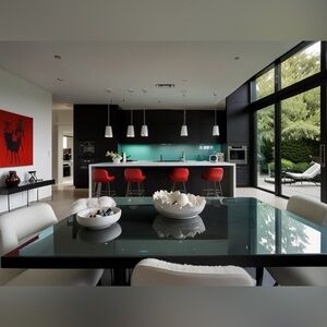 HANDCRAFTED digital art by me modern home interior decor ideas, Color print NWT